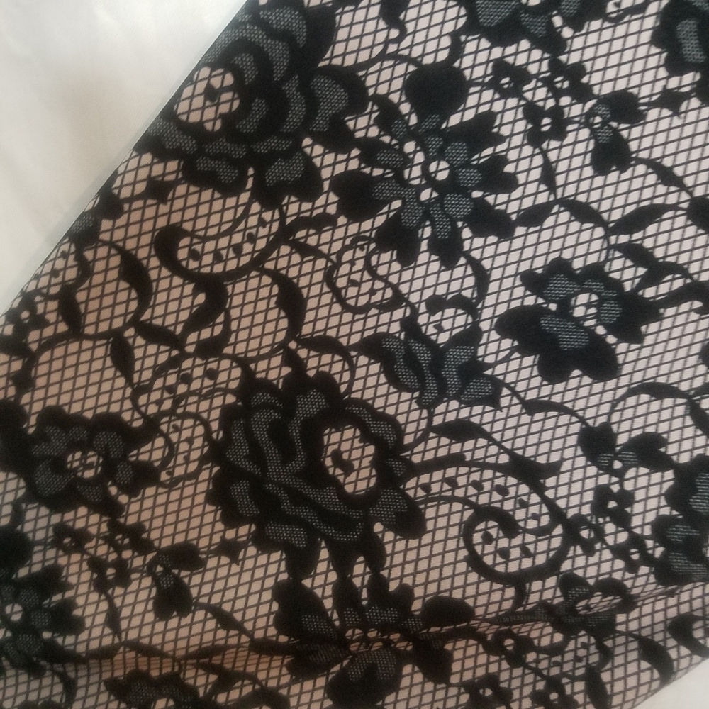Rene Rofe Lace Print Tie Front Robe - Picture 5 of 6